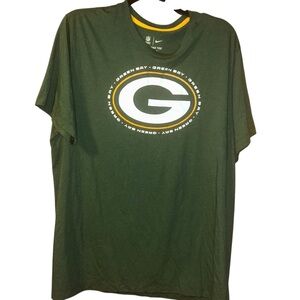 Nike Men NFL Green Bay Packers tshirt tee Size XXL 2X